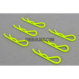 Body Clip for 1/8 RC Buggy Truggy Car (6pcs) - Fluorescent Yellow