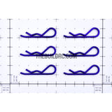 Body Clip for 1/8 RC Buggy Truggy Car (6pcs) - Metallic Purple