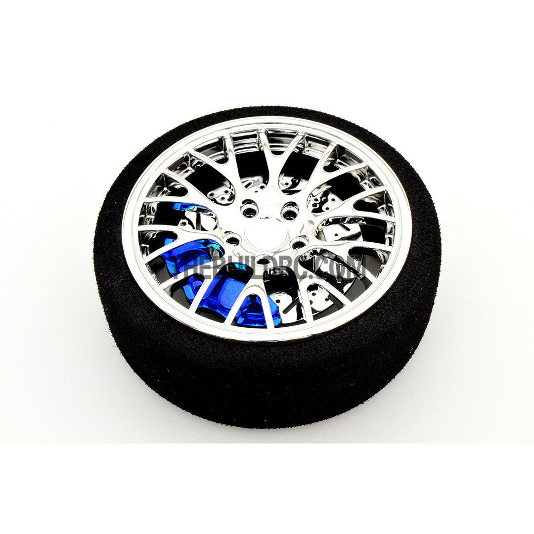 RC Car / Boat Radio Steering Sponge Wheel Y Spoke - Blue