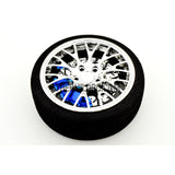 RC Car / Boat Radio Steering Sponge Wheel Y Spoke - Blue