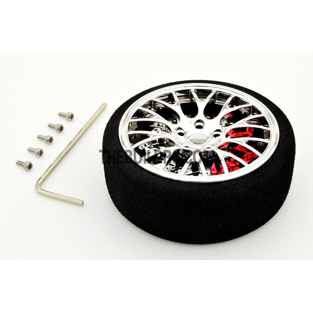RC Car / Boat Radio Steering Sponge Wheel Y Spoke - Red