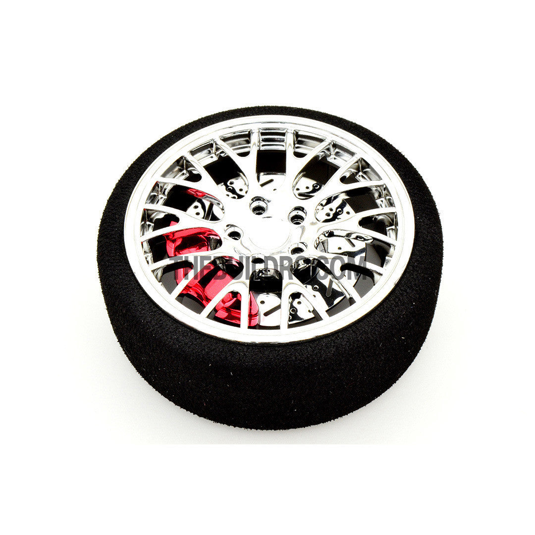 RC Car / Boat Radio Steering Sponge Wheel Y Spoke - Red