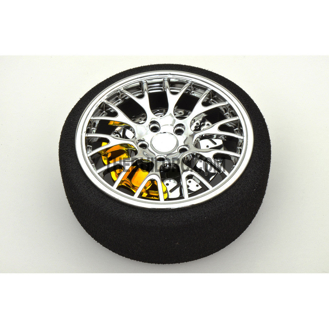 RC Car / Boat Radio Steering Sponge Wheel Y Spoke - Yellow