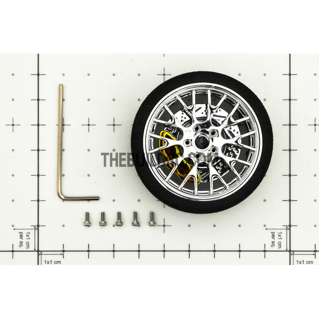 RC Car / Boat Radio Steering Sponge Wheel Y Spoke - Yellow