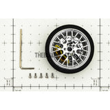 RC Car / Boat Radio Steering Sponge Wheel Y Spoke - Yellow