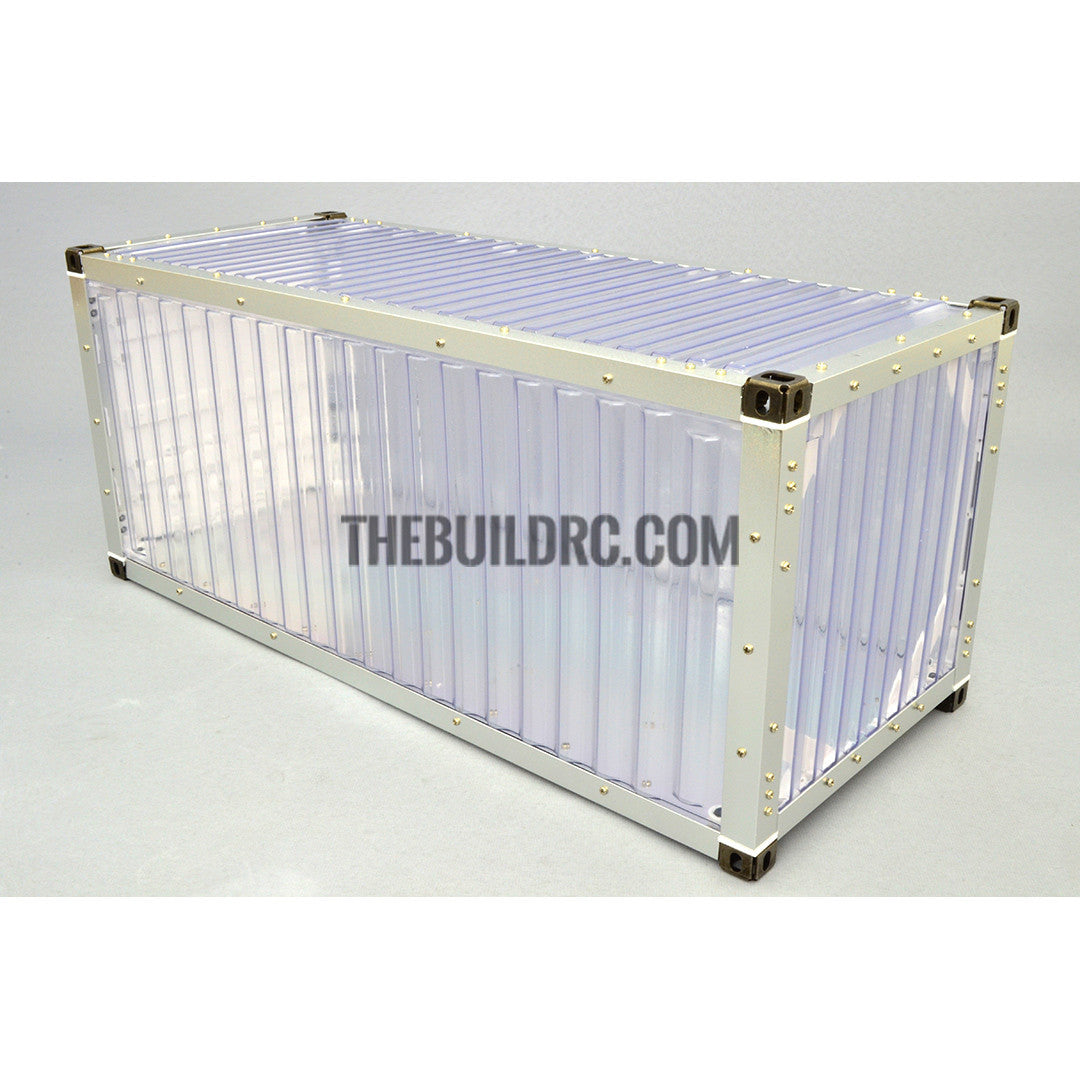 1/14 40ft 3 axle electric support leg skeletal container chassis and 20" container combo