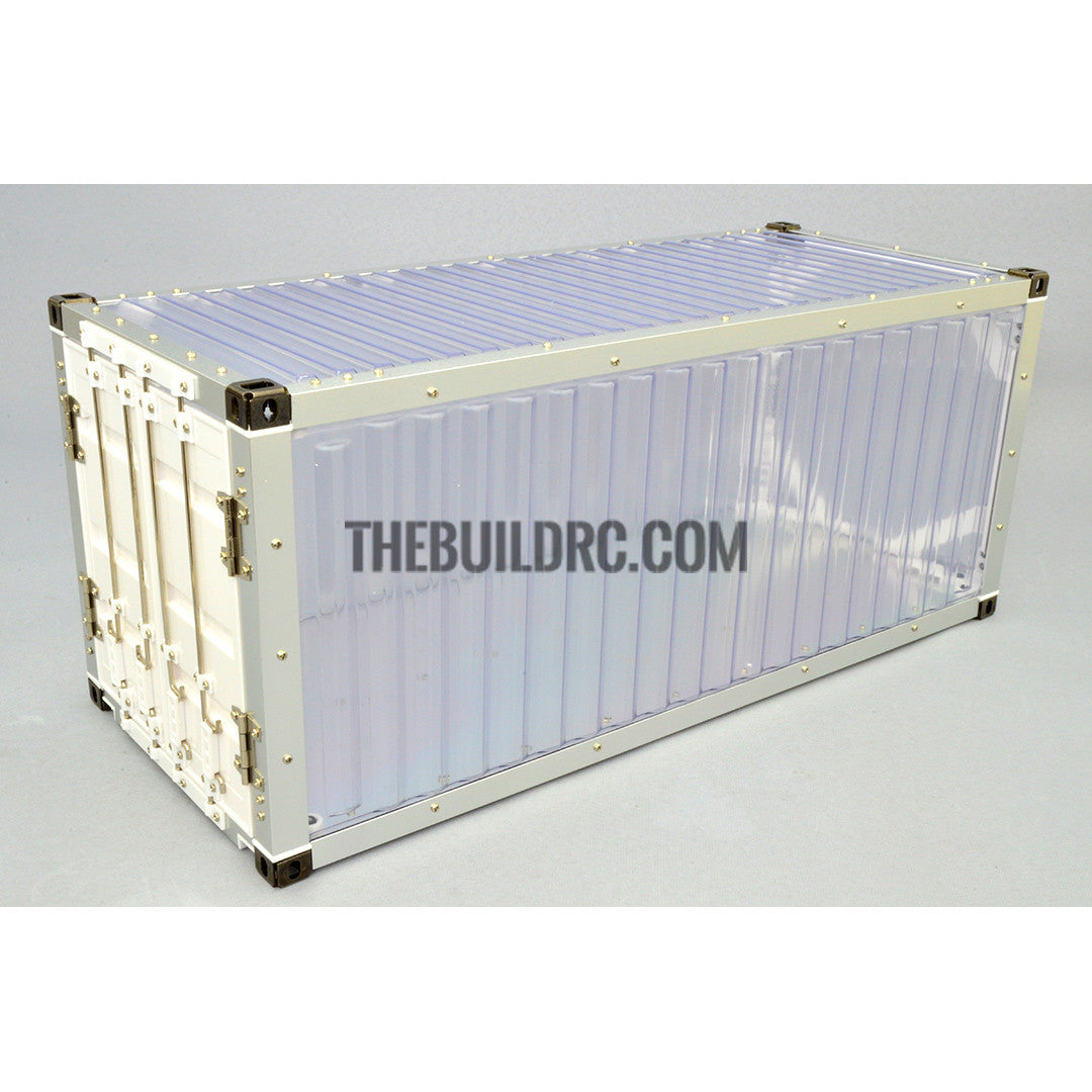 1/14 40ft 3 axle electric support leg skeletal container chassis and 20" container combo