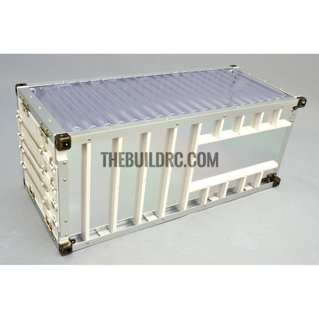1/14 40ft 3 axle electric support leg skeletal container chassis and 20" container combo