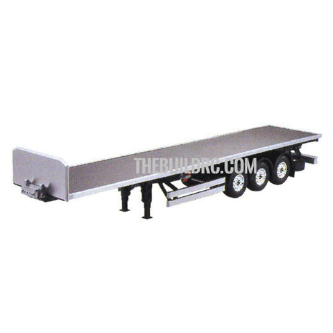 3-Axle Flatbed Semi-Trailer for 1/14 RC Freightliner Cascadia Evolution Truck