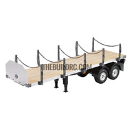 2-Axles Flatbed Semi-Trailer Kit for 1/14 RC Freightliner Cascadia Evolution Truck