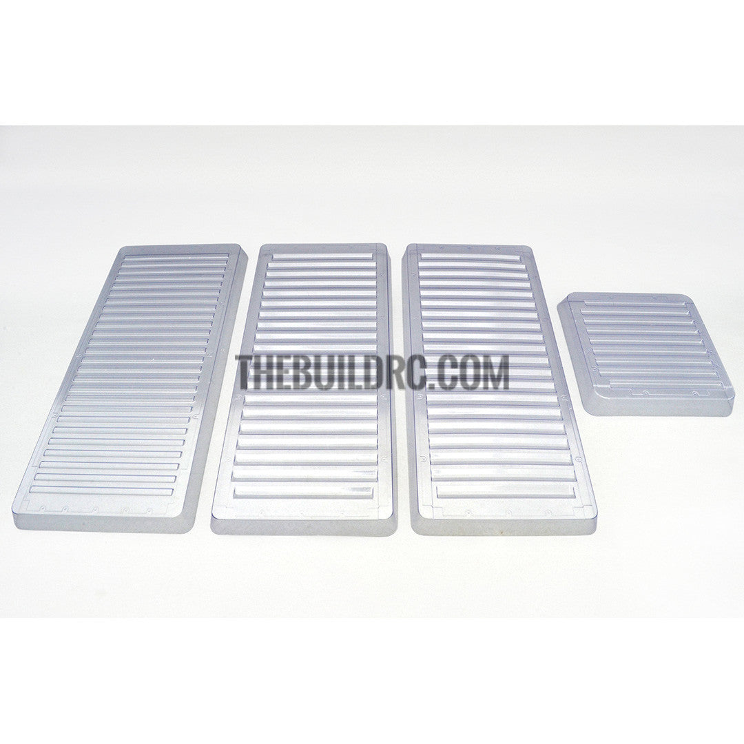 20ft Container Transparent Panels for 1/14 RC Freightliner Cascadia Evolution Truck