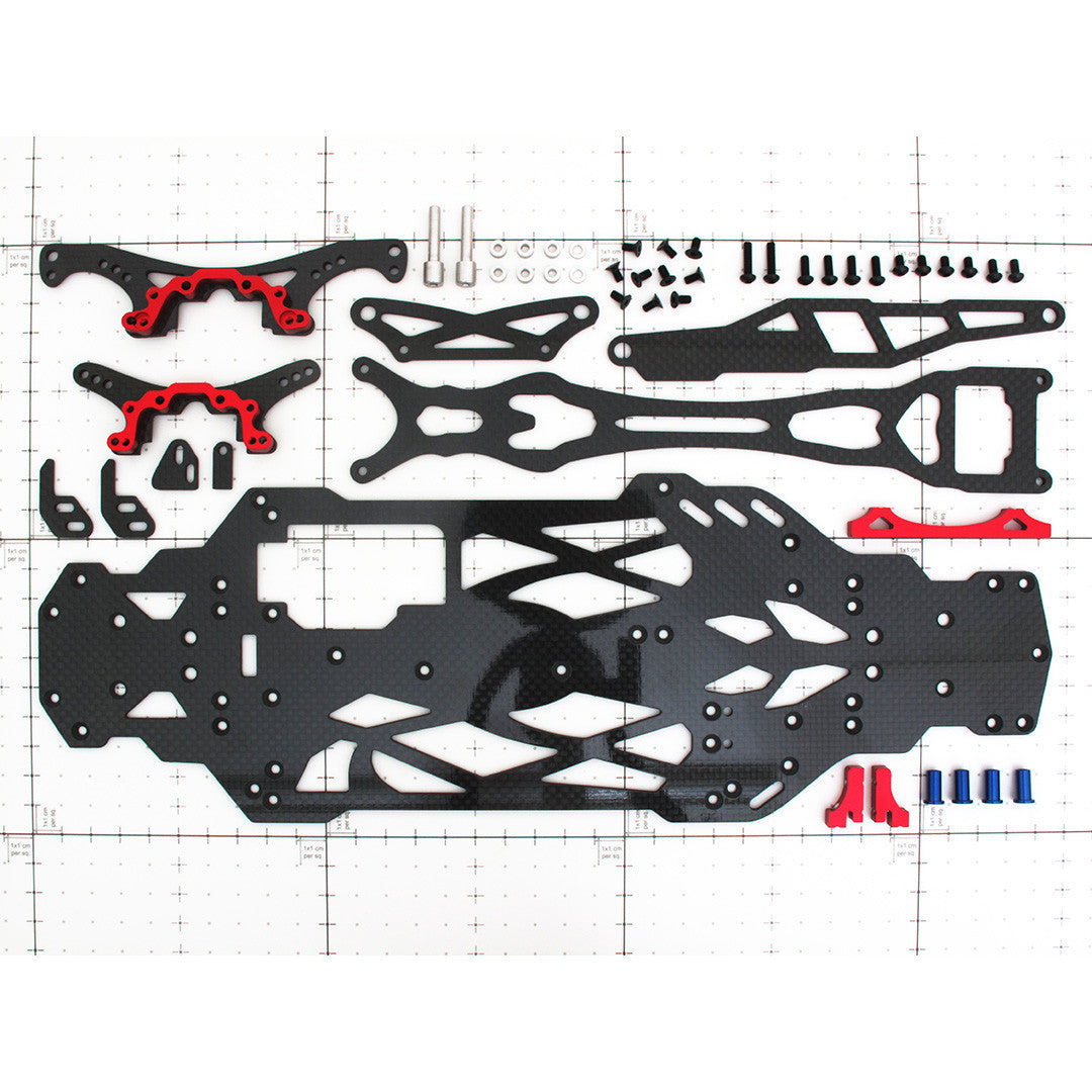 1/10 RC Car YOKOMO Drift TD10 TYPE C Carbon Fiber Upgrade Kit - Black