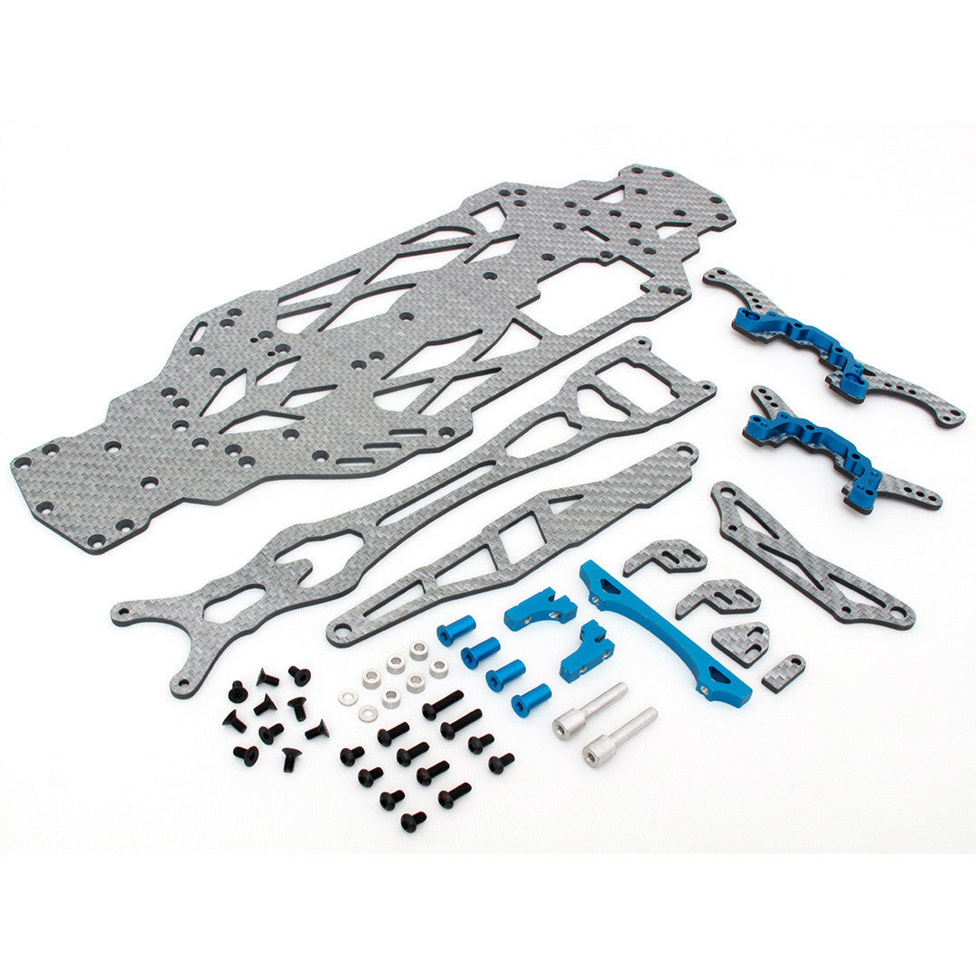 1/10 RC Car YOKOMO Drift TD10 TYPE C Carbon Fiber Upgrade Kit - Silver