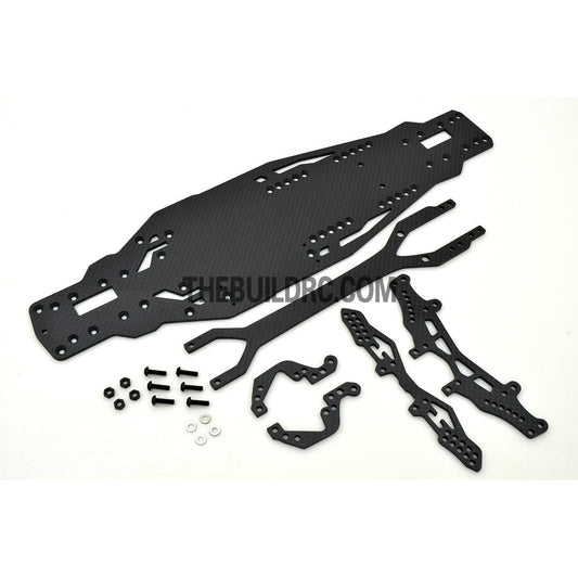 1/10 THE DEVIL RC DRIFT Car Carbon Fiber Upgrade Kit - Black
