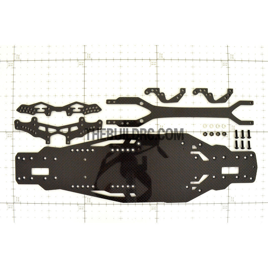 1/10 THE DEVIL RC DRIFT Car Carbon Fiber Upgrade Kit - Black