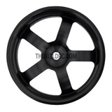 1/10 RC Car High Quality One-Piece Cast 5 Spoke 3mm Offset DRIFT Alloy Wheel Sports (4pcs) - Black