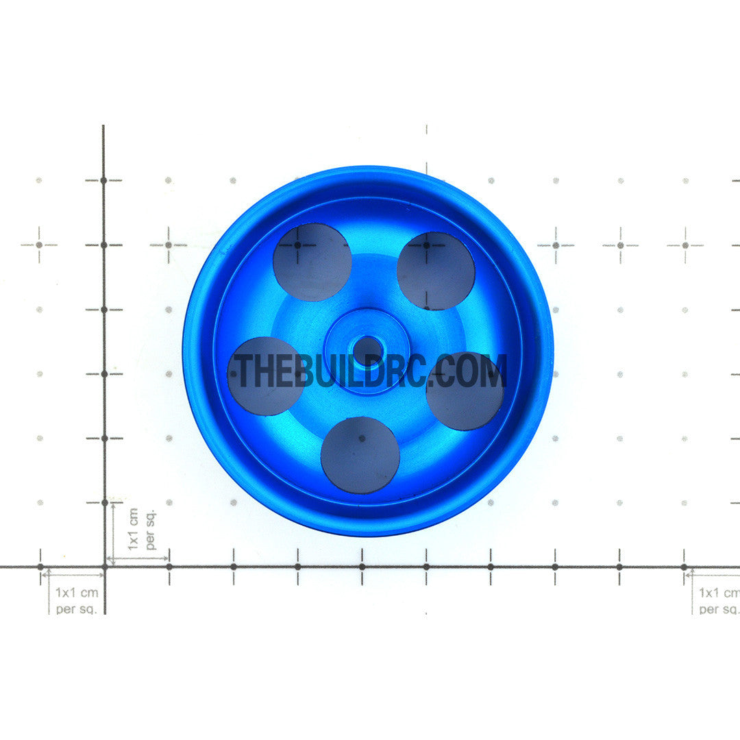 1/10 RC Car High Quality One-Piece Cast 5 Spot 3mm Offset DRIFT Alloy Wheel Sports (4pcs) - Blue