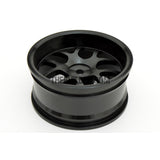 1/10 RC Car High Quality One-Piece Cast 10 Spoke 3mm Offset DRIFT Alloy Wheel Sports (4pcs) - Black