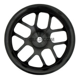 1/10 RC Car High Quality One-Piece Cast 10 Spoke 3mm Offset DRIFT Alloy Wheel Sports (4pcs) - Black