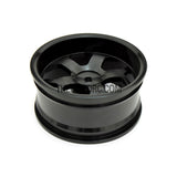 1/10 RC Car High Quality One-Piece Cast 5 Spoke Spider Hexagon style 3mm Offset DRIFT Alloy Wheel Sports (4pcs) - Black