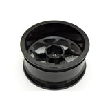 1/10 RC Car High Quality One-Piece Cast 5 Spoke Spider Hexagon style 3mm Offset DRIFT Alloy Wheel Sports (4pcs) - Black