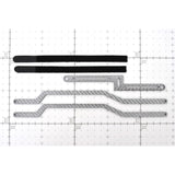 1/10 RC Car YKM Drift Package Plus Type C Carbon FIber Upgrade Kit - Silver