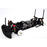 1/10 RC Car Yokomo Mission-D Drift Carbon FIber Chassis Hop Up Upgrade Kit - Black