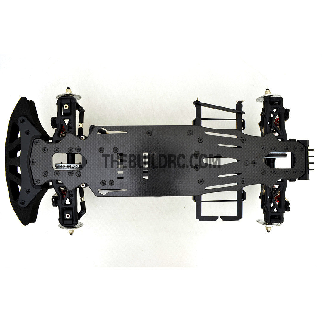1/10 RC Car Yokomo Mission-D Drift Carbon FIber Chassis Hop Up Upgrade Kit - Black