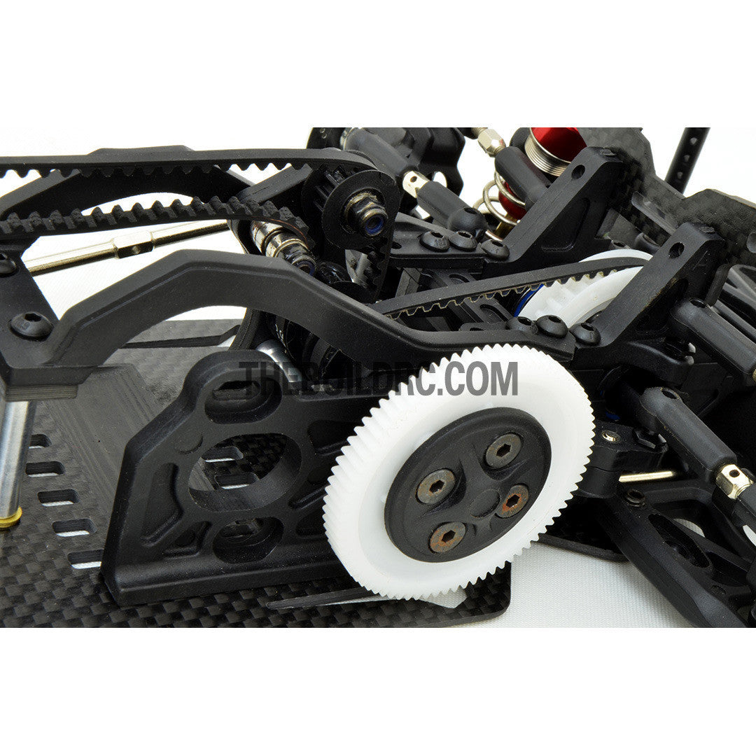 1/10 RC Car Yokomo Mission-D Drift Carbon FIber Chassis Hop Up Upgrade Kit - Black