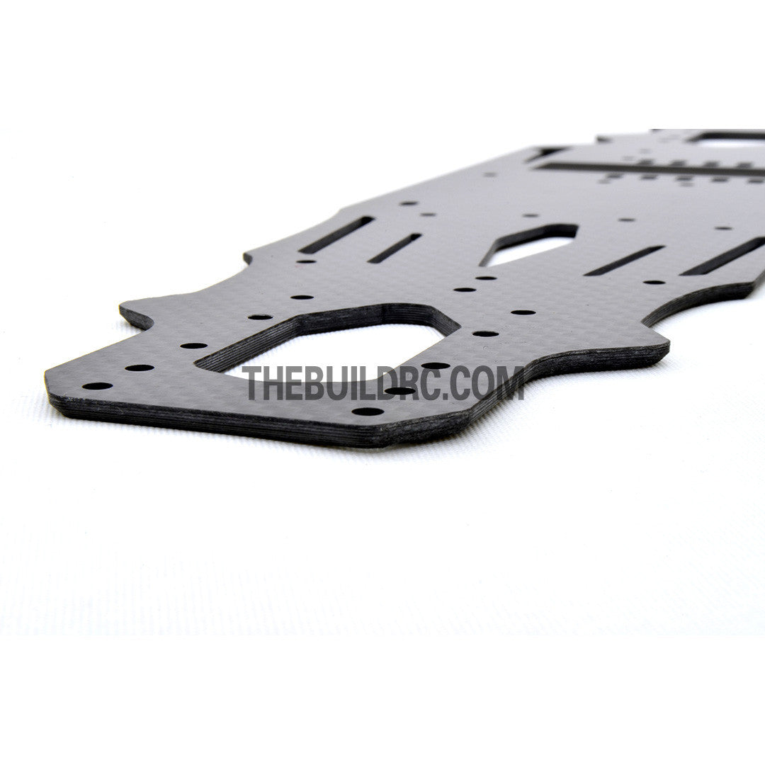 1/10 RC Car Yokomo Mission-D Drift Carbon FIber Chassis Hop Up Upgrade Kit - Silver