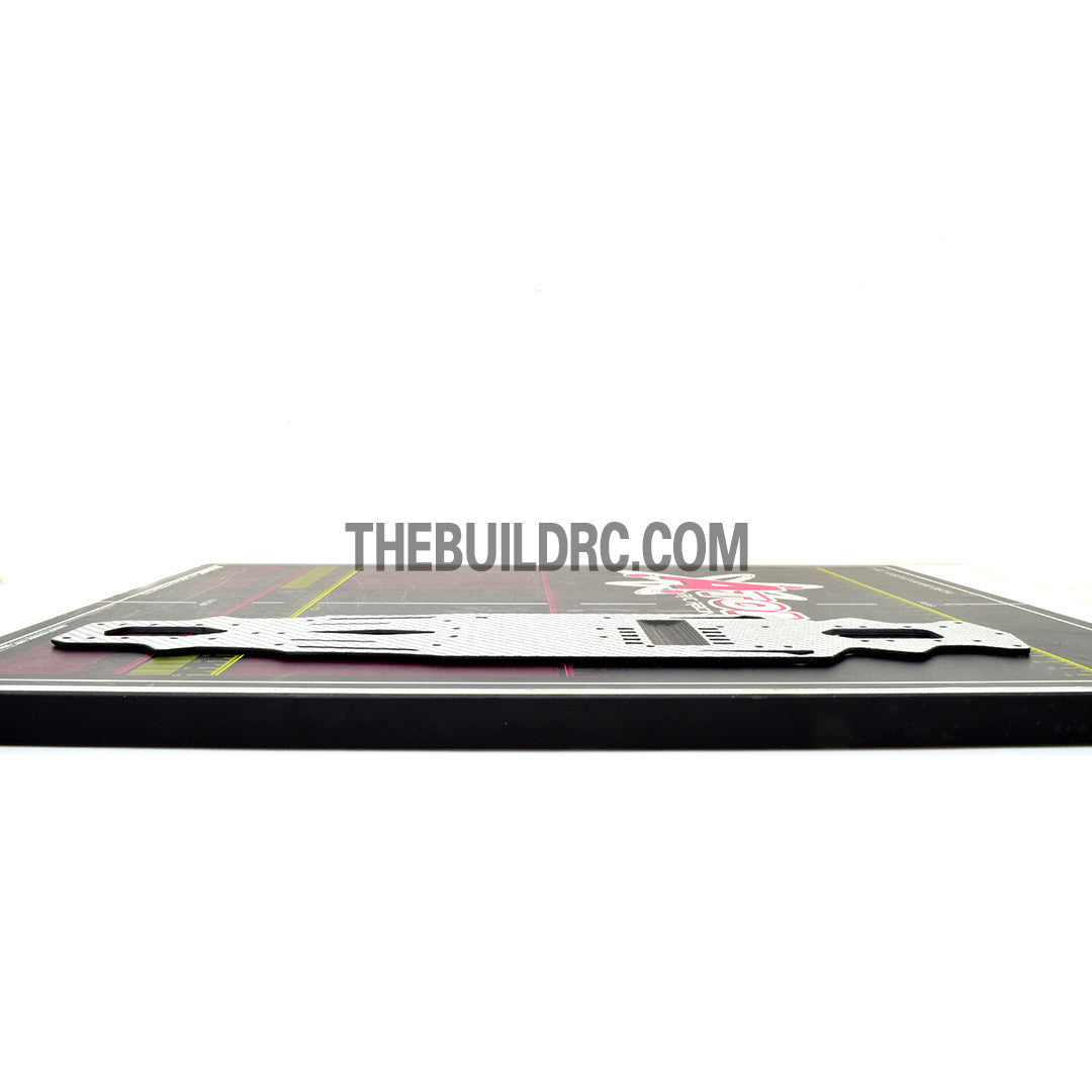 1/10 RC Car Yokomo Mission-D Drift Carbon FIber Chassis Hop Up Upgrade Kit - Silver