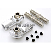 KM HPI Baja 5B 5T SS-Alloy Rear upper arm ball Set (Silver)