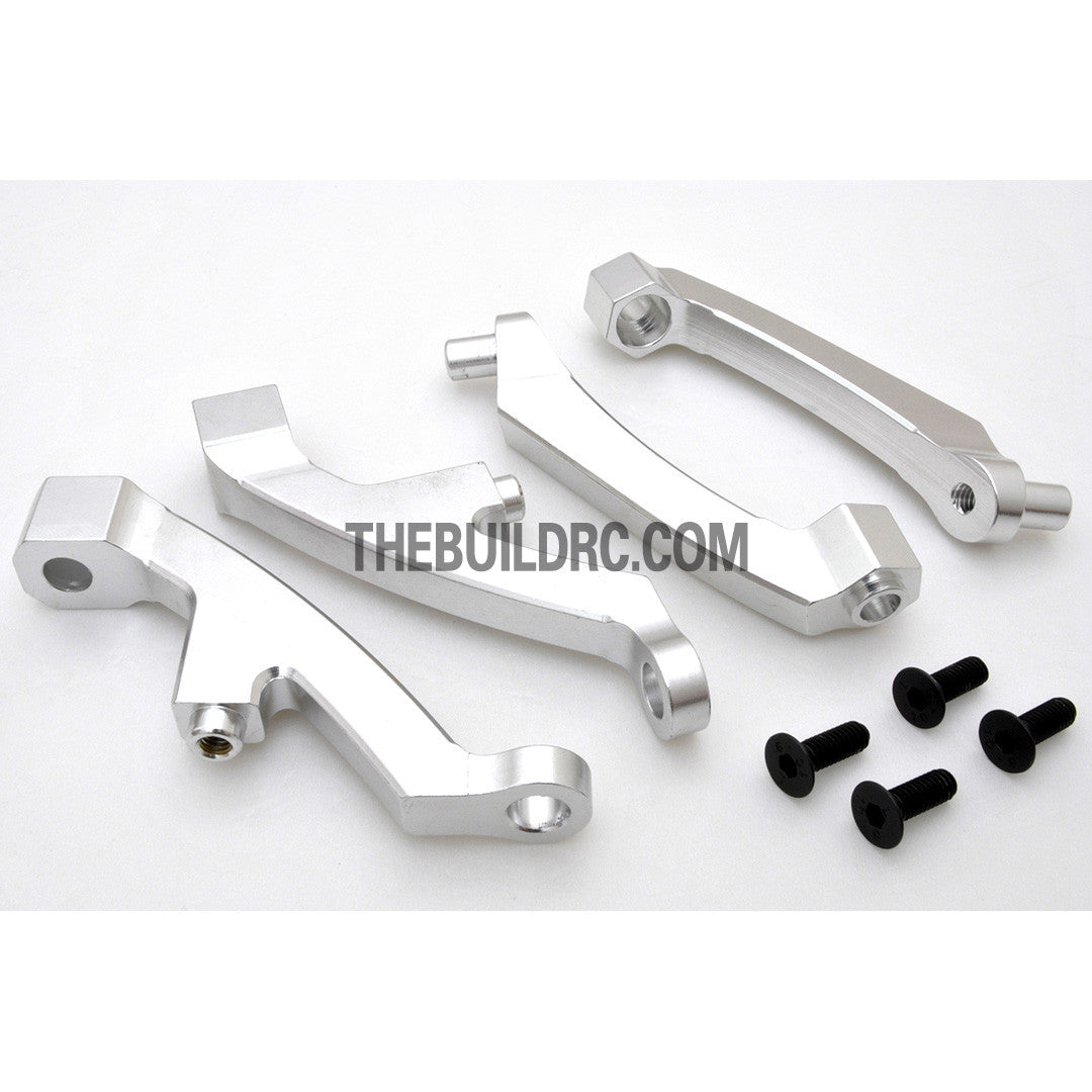 KM HPI Baja 5B 5T SS-Alloy Front Shock Support (Silver)