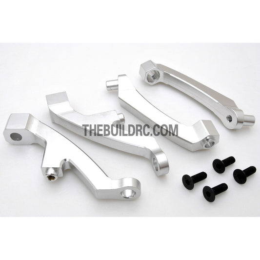 KM HPI Baja 5B 5T SS-Alloy Front Shock Support (Silver)