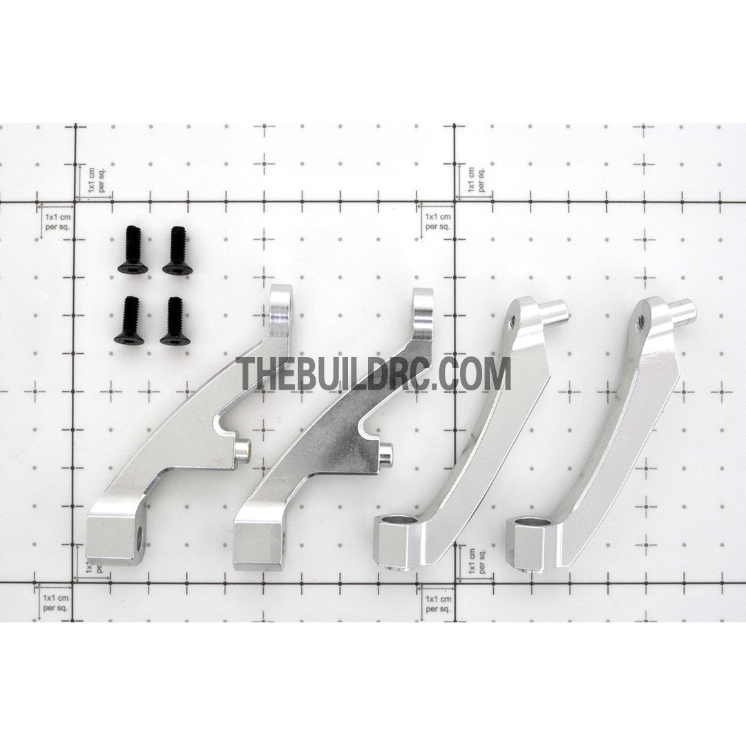 KM HPI Baja 5B 5T SS-Alloy Front Shock Support (Silver)