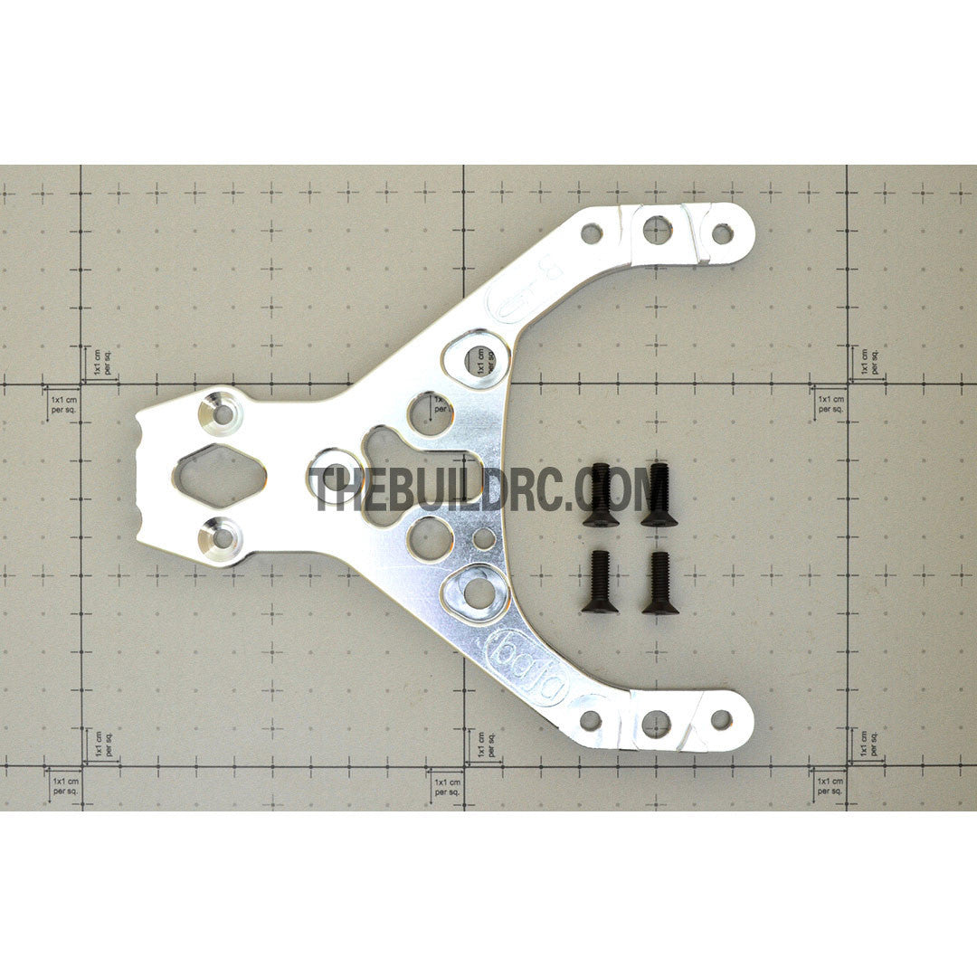 KM HPI Baja 5B 5T SS-Alloy Front upper Plate (Silver) 6mm thick