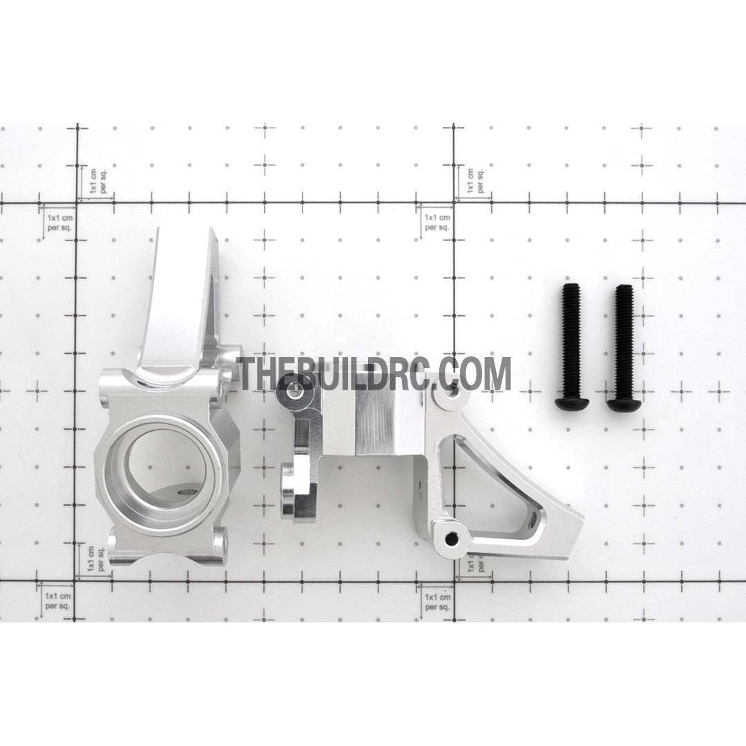 KM HPI Baja 5B 5T SS- Alloy front hub carrier (Silver)