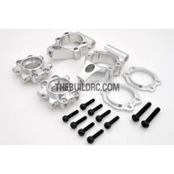 KM HPI Baja 5B 5T SS- Alloy rear hub carrier (Silver)