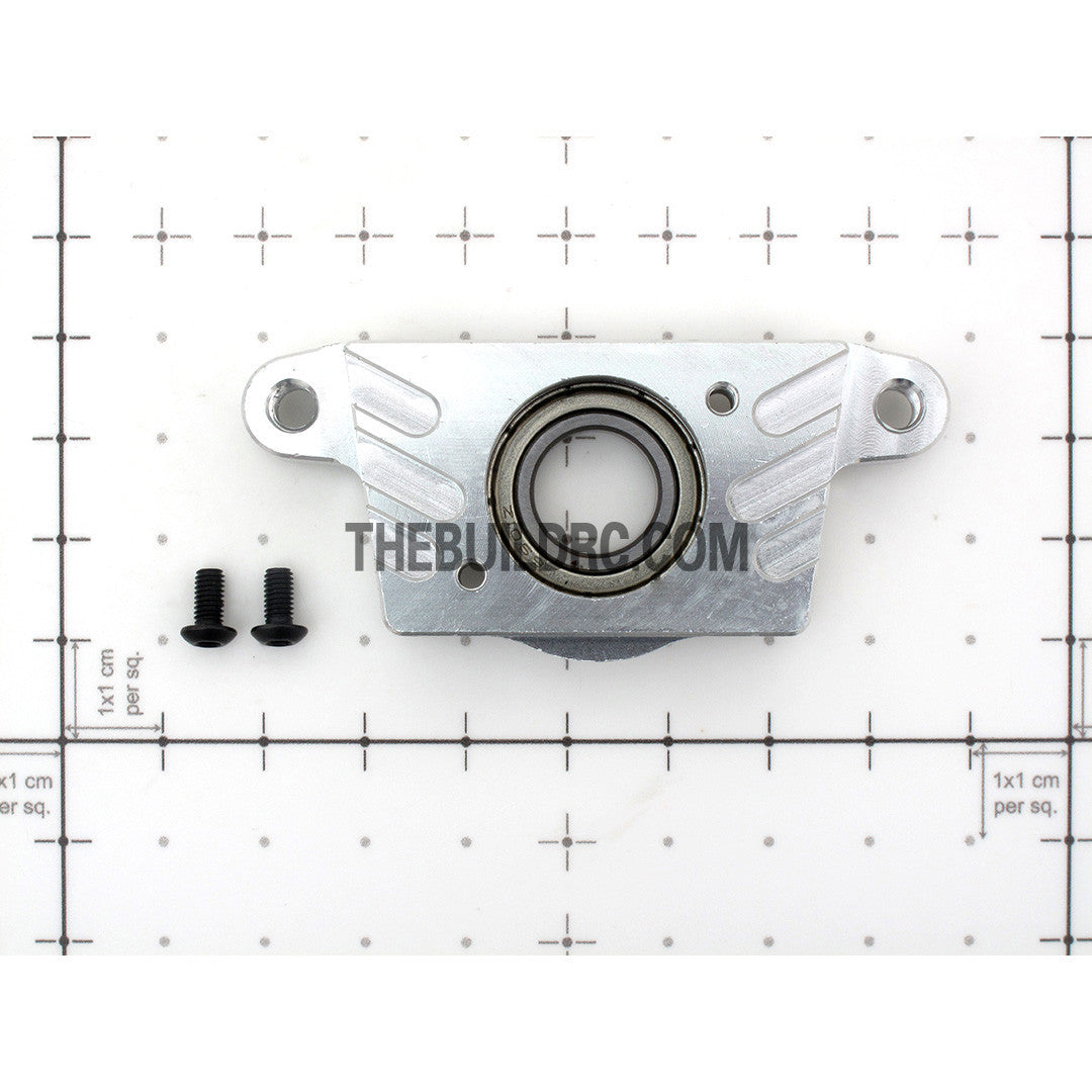 KM HPI Baja 5B 5T SS-Alloy Spur Gear Mount Set - Silver