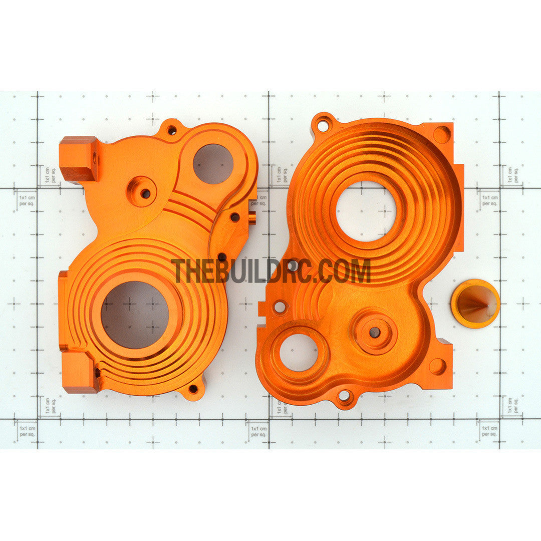 KM HPI Baja 5B 5T SS-Alloy Gear Box - Orange