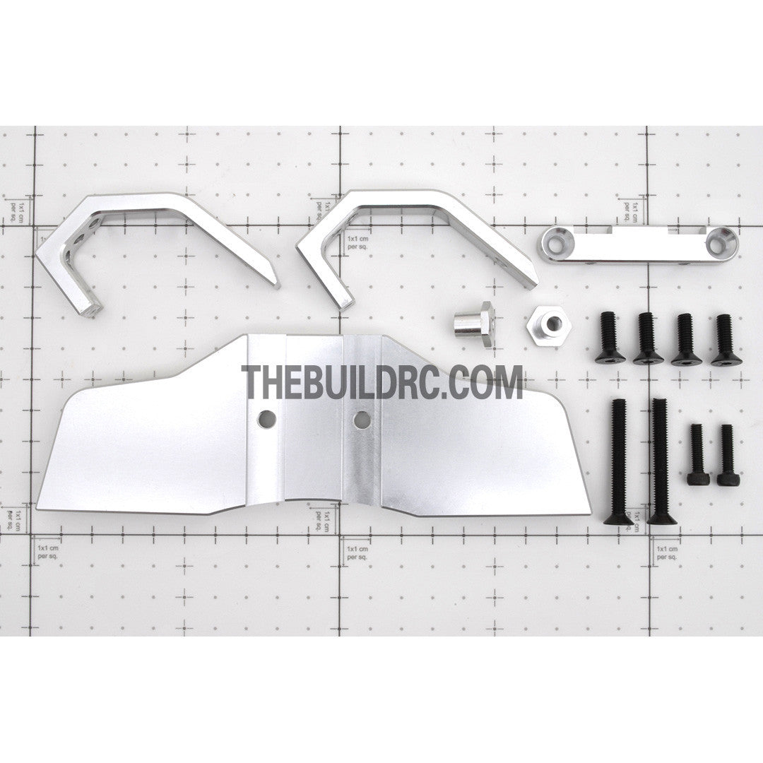 KM HPI Baja 5B 5T SS-Alloy Front Bumper Set for Baja - Silver