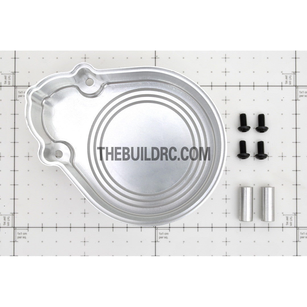 KM HPI Baja 5B 5T SS-Alloy Gear Cover (35mm) - Silver