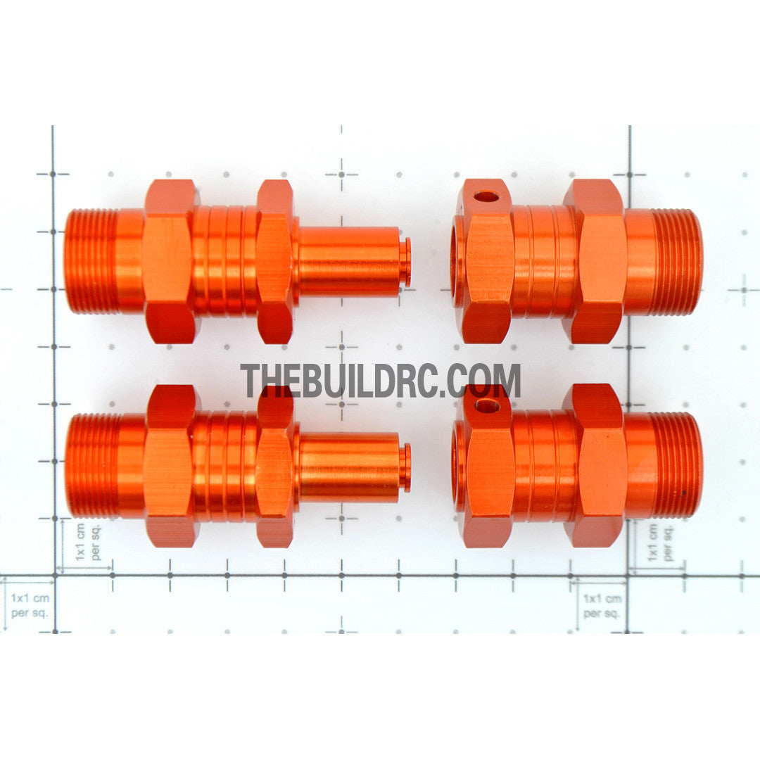 KM HPI Baja 5B 5T SS-Alloy FRONT Axel Extender - Orange