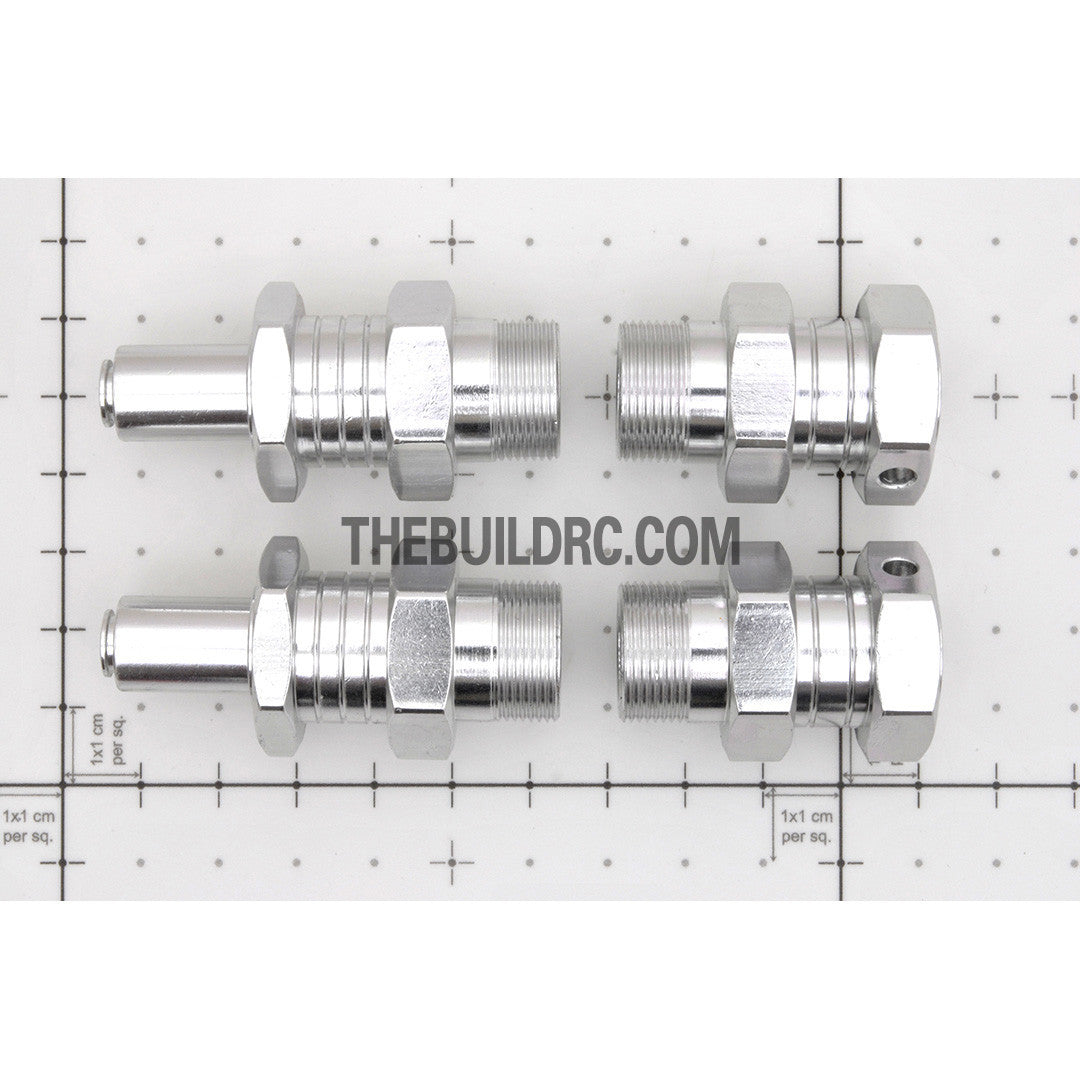 KM HPI Baja 5B 5T SS-Alloy FRONT Axel Extender - Silver