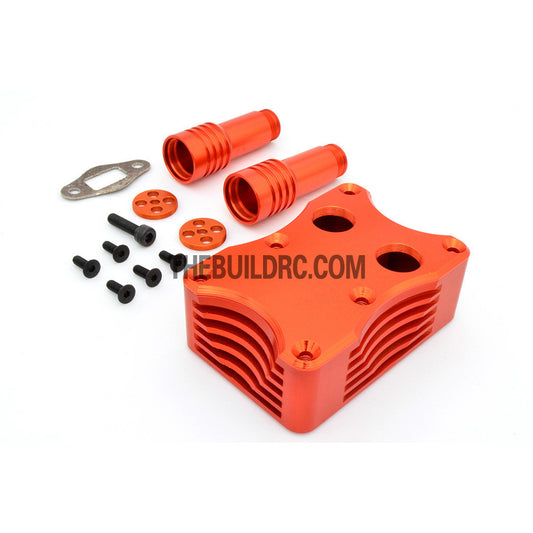 KM HPI Baja 5B 5T SS-Alloy Rev Box (Orange)