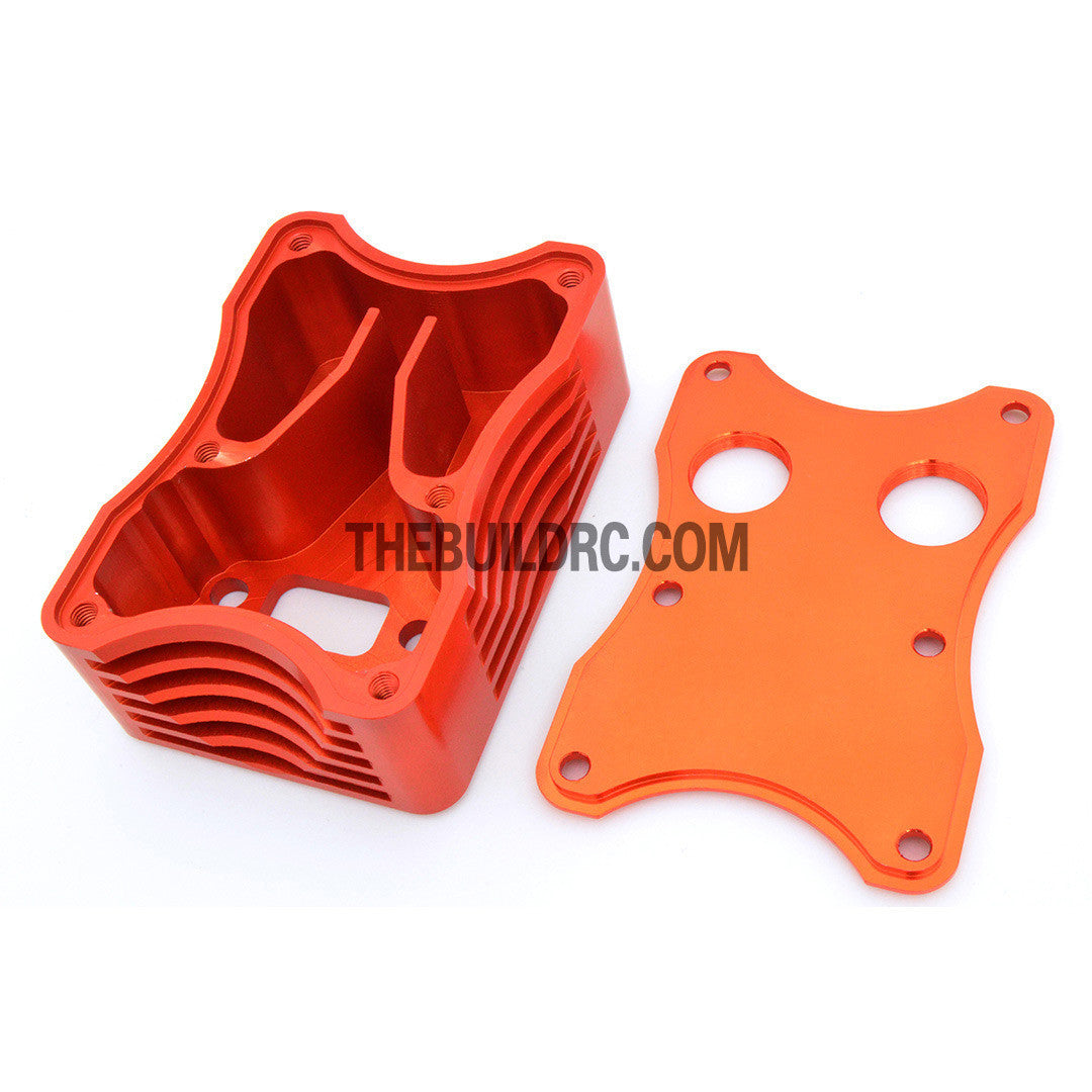 KM HPI Baja 5B 5T SS-Alloy Rev Box (Orange)