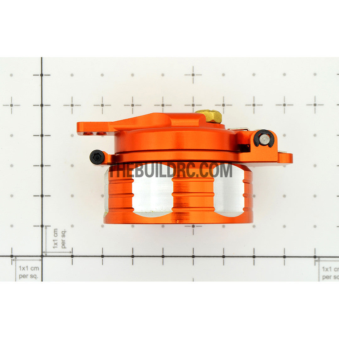 KM HPI Baja 5B 5T SS-Alloy Flip Style Gas Cap - Orange