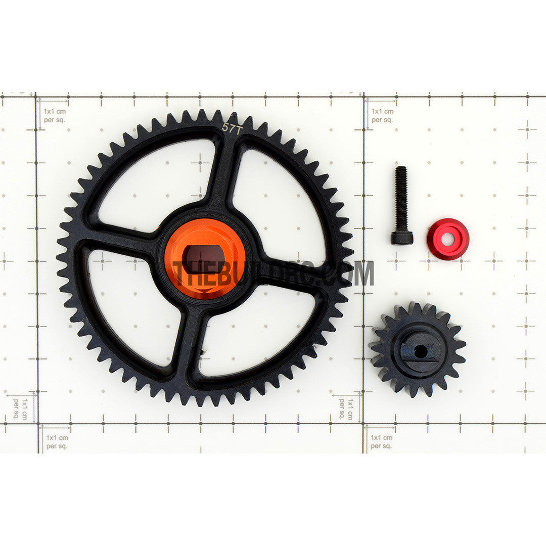 KM HPI Baja 5B 5T 17T-57T Steel Gear Set - Orange
