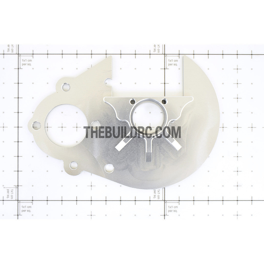 KM HPI Baja 5B 5T SS-Alloy Gear Plate - Silver