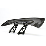 1/10 RC Racing Car 185x45mm Carbon Fiber GT Wing Rear Spoiler with Adjustable Stand A & Tool